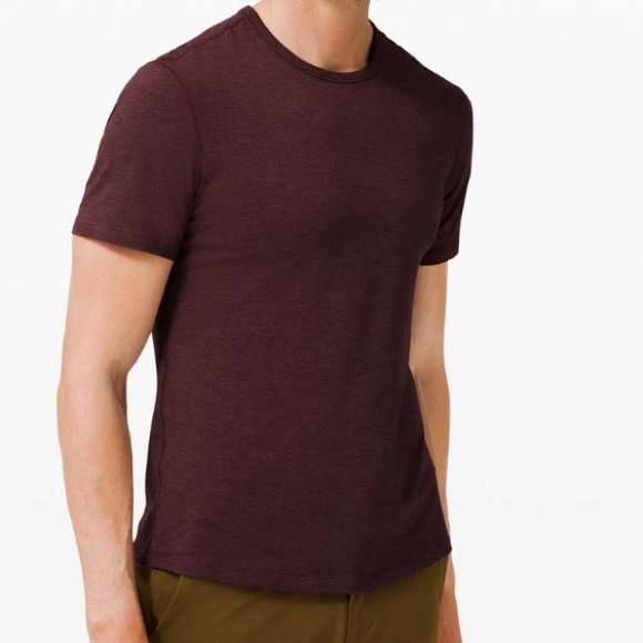 lululemon athletica Other - Lululemon Men’s 5 Year Basic T-Shirt Heathered Cassis Size XL